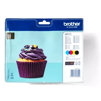 Brother LC-123VALBP ink cartridge 4 pc(s) Original Black, Cyan, Magenta, Yellow