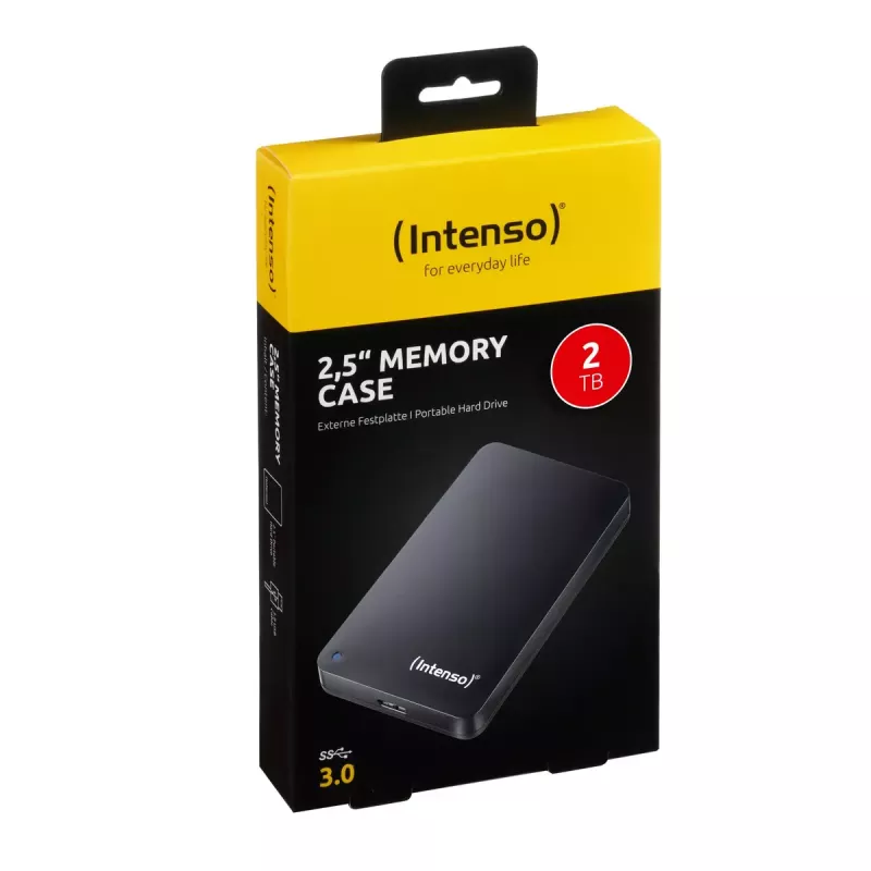External Hard Drive Intenso 2TB USB 3.0 2.5 inch Memory Case