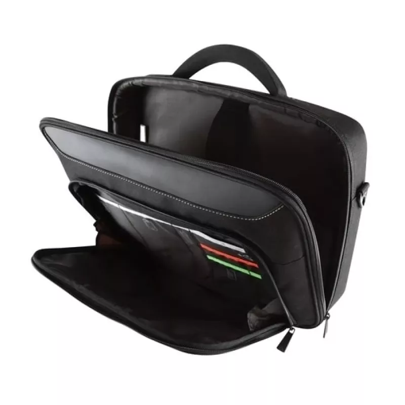 DELL Classic+ 35.6 cm (14 inch) Briefcase Black, Red