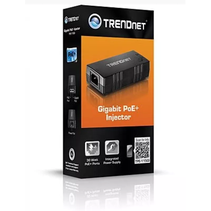 TRENDNET Gigabit PoE+ Injector (tpe-115gi)