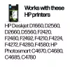 HP 300 2-pack Black/Tri-color Original Ink Cartridges, Black, Cyan, Magenta, Yellow, Pigment-based ink, Dye-based ink, 2 pc(s), 200 pages, 165 pages