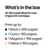 HP 300 2-pack Black/Tri-color Original Ink Cartridges, Black, Cyan, Magenta, Yellow, Pigment-based ink, Dye-based ink, 2 pc(s), 200 pages, 165 pages