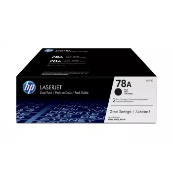 HP 78A 2-pack Black Original LaserJet Toner Cartridges, 4200 pages, Black, 2 pc(s)