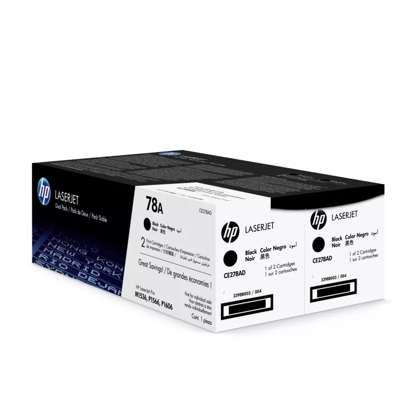 HP 78A 2-pack Black Original LaserJet Toner Cartridges, 4200 pages, Black, 2 pc(s)