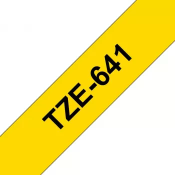 Labeling Tape Brother TZe641 18mm Black on Yellow