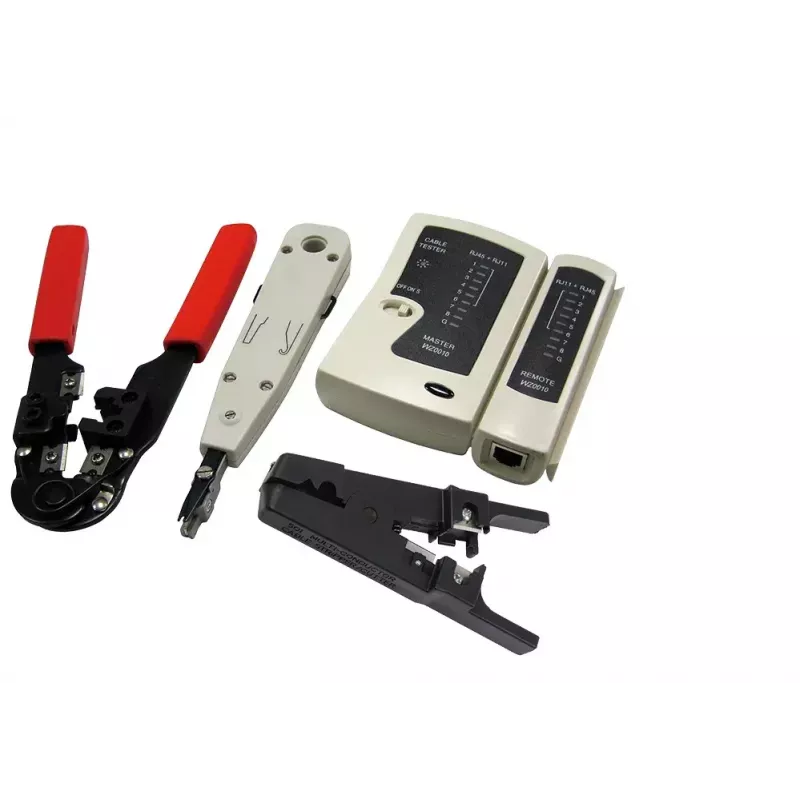 Cable preparation tool kit LOGILINK WZ0012 — tools for RJ45 and RJ11 (stripper, crimper, cutter)