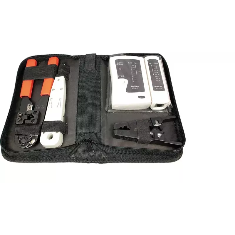 Cable preparation tool kit LOGILINK WZ0012 — tools for RJ45 and RJ11 (stripper, crimper, cutter)