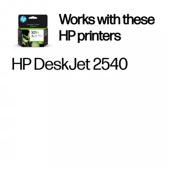 HP 301XL High Yield Tri-color Original Ink Cartridge, Cyan, Magenta, Yellow, 1 pc(s), 300 pages
