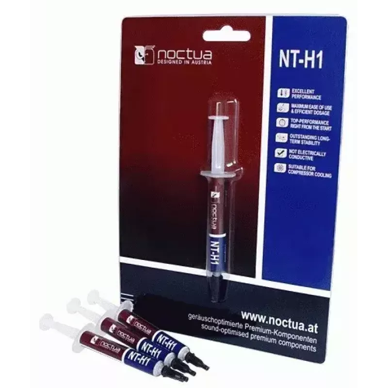 Thermal Paste Noctua NT-H1 1.4 g — white, operating temp -40 to 90 °C
