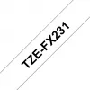 Brother TZE-FX231 label-making tape Black on white TZ