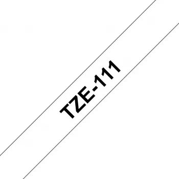 Brother TZE-111 label-making tape Black on transparent