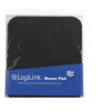 Mouse pad LOGILINK ID0096 — black, 250 × 220 mm, monochromatic surface