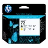 HP 72 Matte Black and Yellow DesignJet Printhead