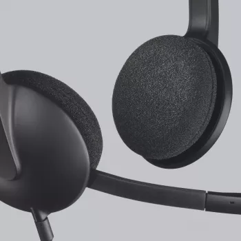 LOGITECH H340 - USB - Headset - Black
