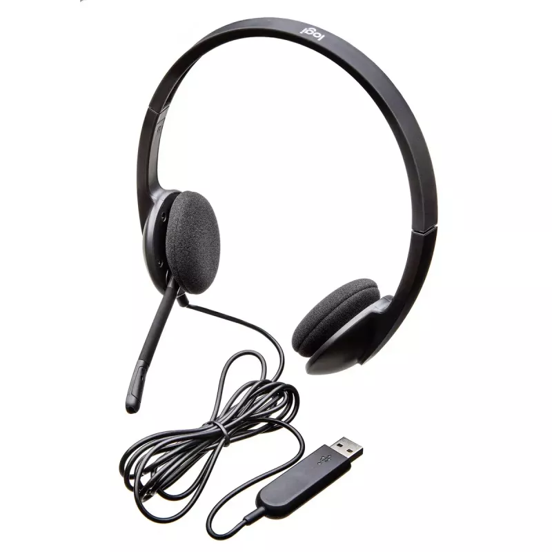 LOGITECH H340 - USB - Headset - Black