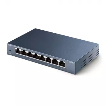 TP-Link 8-Port 10/100/1000Mbps Desktop Network Switch, Unmanaged, Gigabit Ethernet (10/100/1000), Full duplex