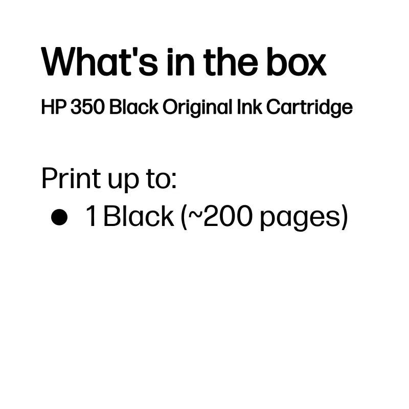 HP 350 Black Original Ink Cartridge