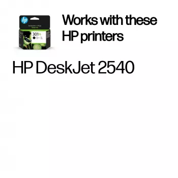 HP 301XL High Yield Black Original Ink Cartridge, Black, 1 pc(s), 360 pages