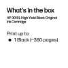 HP 301XL High Yield Black Original Ink Cartridge, Black, 1 pc(s), 360 pages