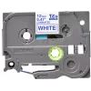 Brother TZE-233 label-making tape Blue on white