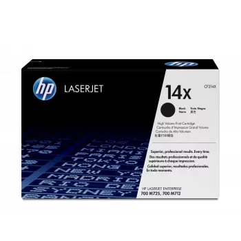 HP 14X High Yield Black Original LaserJet Toner Cartridge, 17500 pages, Black, 1 pc(s)