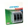 DYMO Authentic Embossing Label Tape | 9 mm x 3 m rolls | White Print on Black | Self-Adhesive | for Embossing Label Makers | 3 Count