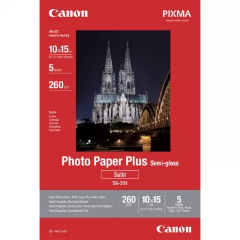 Canon SG-201 Semi-Gloss Photo Paper Plus 10x15cm - 5 Sheets