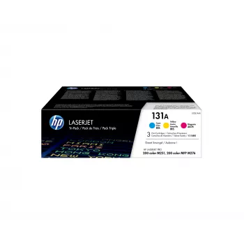 HP 131A 3-pack Cyan/Magenta/Yellow Original LaserJet Toner Cartridges