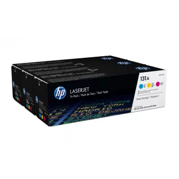 HP 131A 3-pack Cyan/Magenta/Yellow Original LaserJet Toner Cartridges