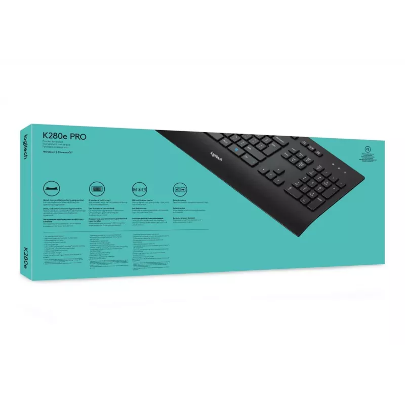 LOGITECH Corded Keyboard K280e - Qwerty Us Int'l