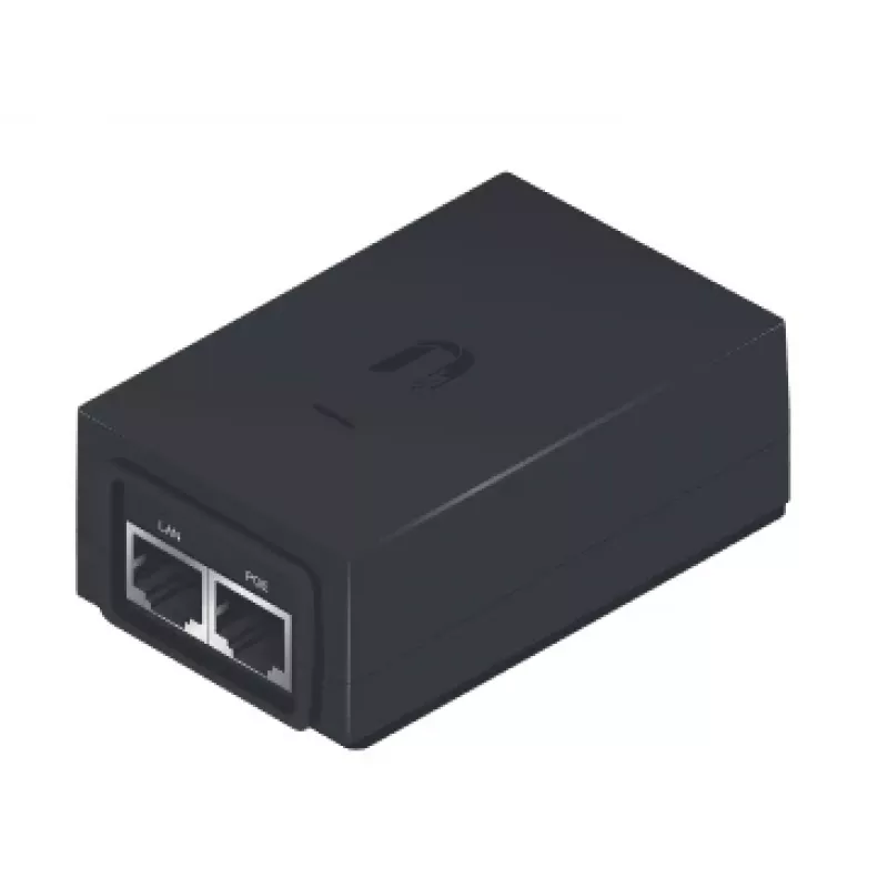 PoE adapter UBIQUITI POE-48-24W, 48 V PoE, 2x RJ-45 Fast Ethernet ports, 100–240 V input