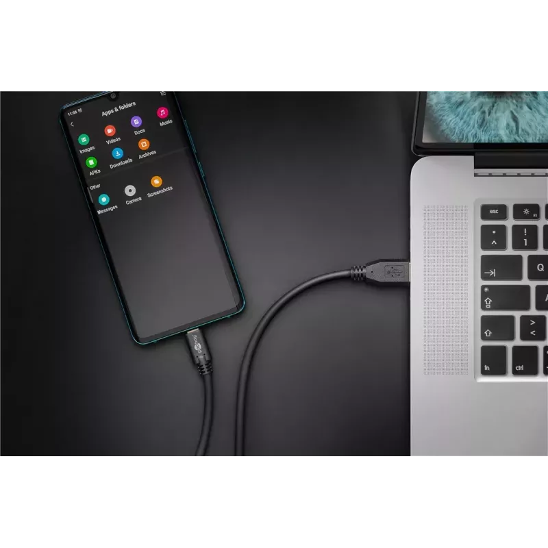 USB-C to USB A Charging Cable Goobay 67999