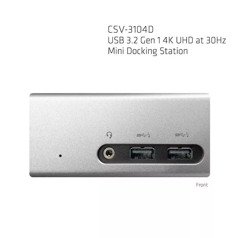 CLUB3D USB 3.2 Gen 1 4K UHD at 30Hz Mini Docking Station Ultra slim Design