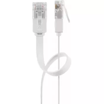 Goobay RJ45 CAT6 Flat U/UTP CU 15m White