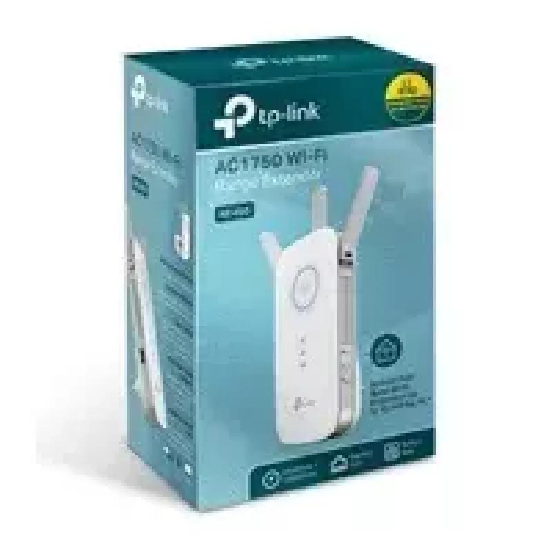 TP-LINK Extender RE450 802.11ac, 2.4GHz/5GHz, 450+1300 Mbit/s, 10/100/1000 Mbit/s, Ethernet LAN (RJ-45) ports 1, Antenna type 3xExternal