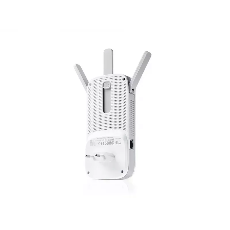 TP-LINK Extender RE450 802.11ac, 2.4GHz/5GHz, 450+1300 Mbit/s, 10/100/1000 Mbit/s, Ethernet LAN (RJ-45) ports 1, Antenna type 3xExternal
