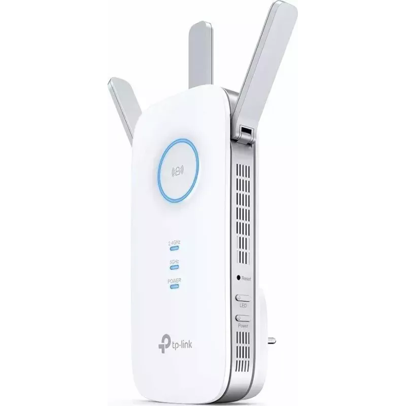 TP-LINK Extender RE450 802.11ac, 2.4GHz/5GHz, 450+1300 Mbit/s, 10/100/1000 Mbit/s, Ethernet LAN (RJ-45) ports 1, Antenna type 3xExternal