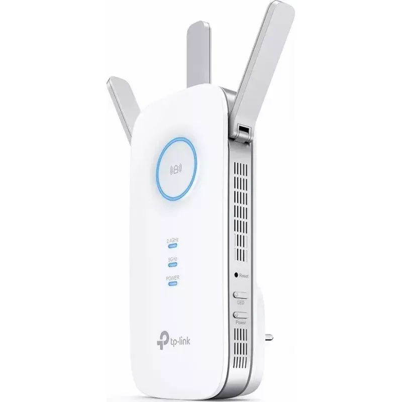 TP-LINK Extender RE450 802.11ac, 2.4GHz/5GHz, 450+1300 Mbit/s, 10/100/1000 Mbit/s, Ethernet LAN (RJ-45) ports 1, Antenna type 3xExternal