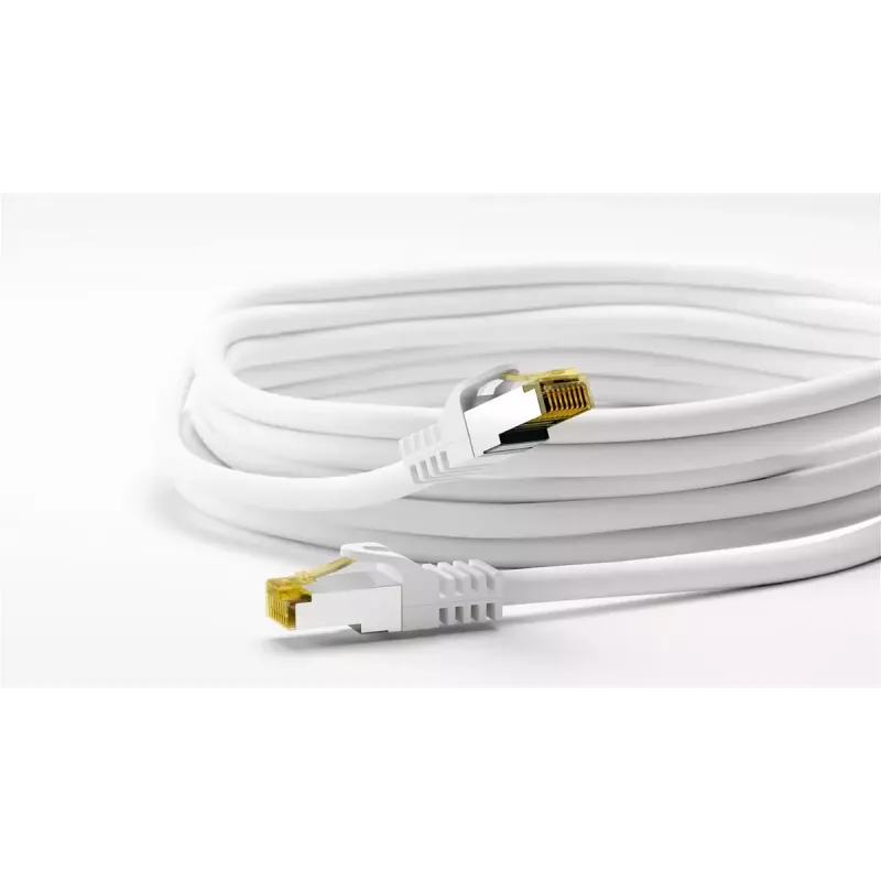 Network Cable Goobay RJ45 Patch Cord CAT 6A S/FTP 2m White