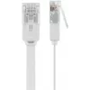 Goobay 95155 networking cable Cat6 U/UTP (UTP) white, 7 m, RJ-45 gold-plated