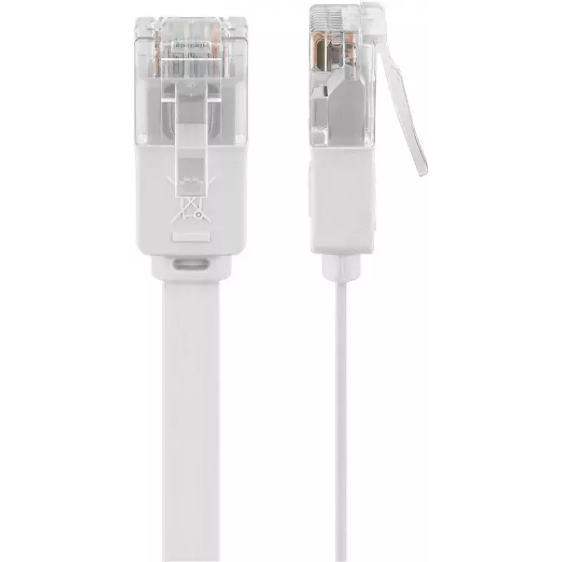Goobay 95155 networking cable Cat6 U/UTP (UTP) white, 7 m, RJ-45 gold-plated