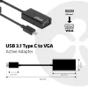 USB 3.1 Type C to VGA Active Adapter CLUB3D CAC-1502