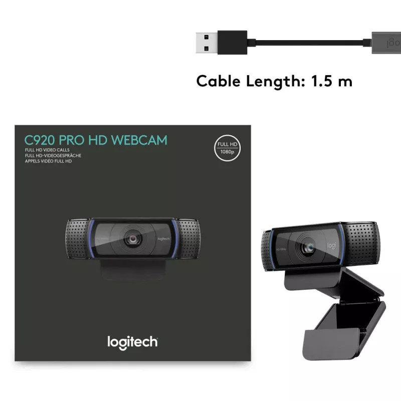 LOGITECH C920 HD Pro Webcam - USB