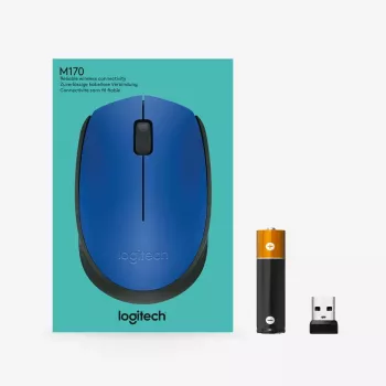 Logitech M171 mouse RF Wireless Optical 1000 DPI, Blue