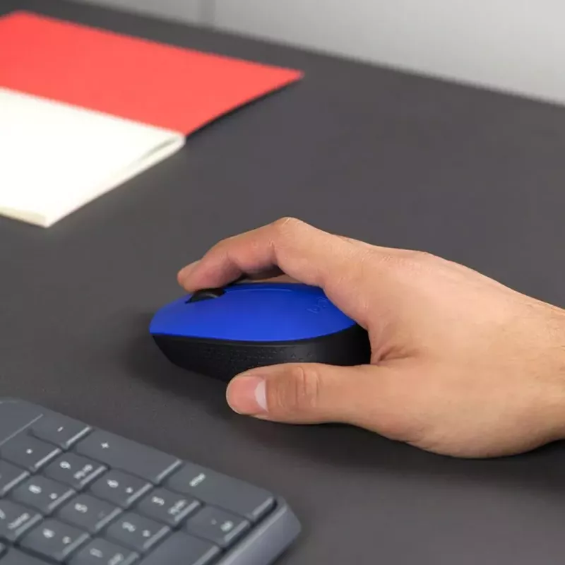 Logitech M171 mouse RF Wireless Optical 1000 DPI, Blue