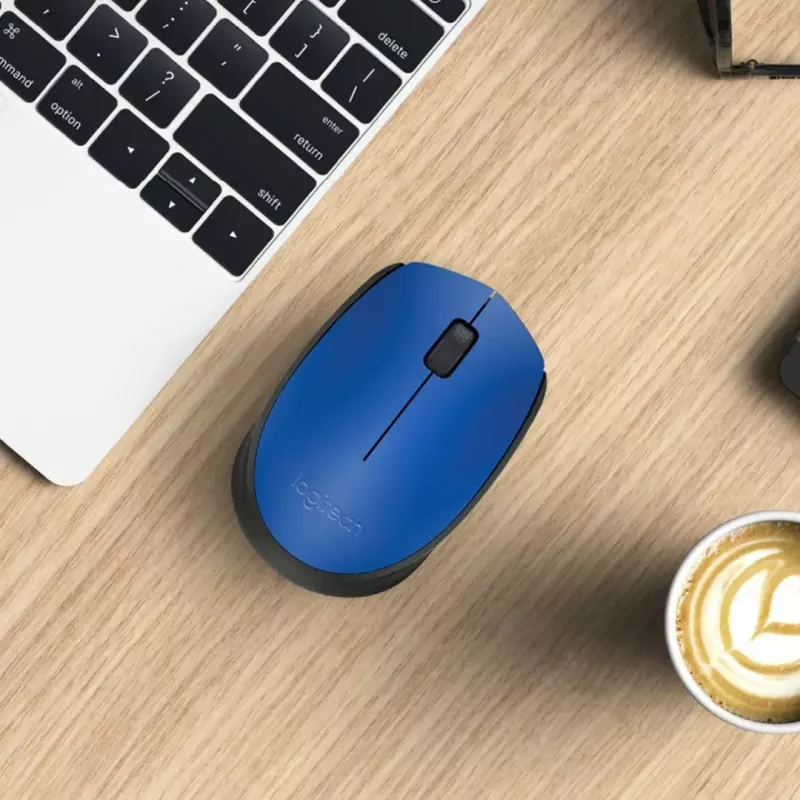 Logitech M171 mouse RF Wireless Optical 1000 DPI, Blue