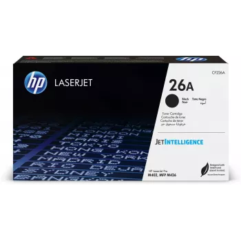 HP 26A Black Original LaserJet Toner Cartridge, 3100 pages, Black, 1 pc(s)
