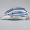Dry & Steam iron SEVERIN BA 3234, 1000 W, stainless steel soleplate, 0.05 L water tank, dual voltage, vertical steam, blue/silver