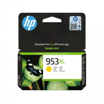 HP 953XL High Yield Yellow Original Ink Cartridge, Yellow, 1 pc(s), 1450 pages