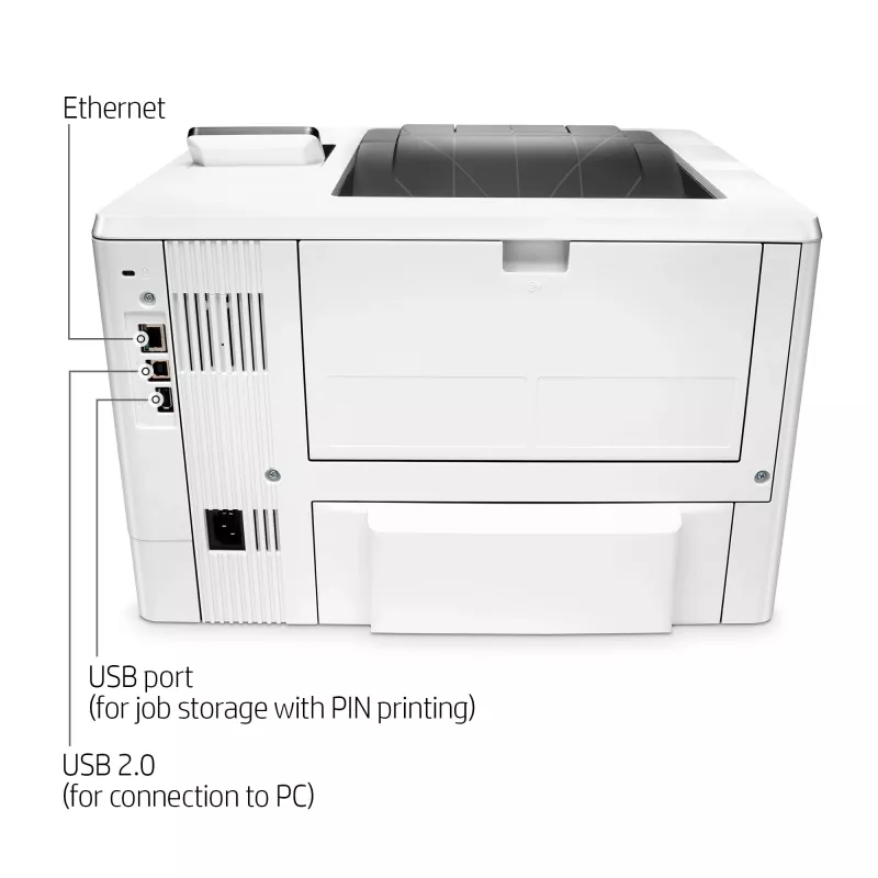 HP LaserJet Pro M501dn, Laser, 600 x 600 DPI, A4, 43 ppm, Duplex printing, Network ready